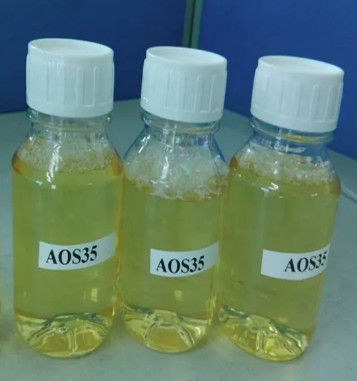 Natrium C14-16 Olefin Sulfonat Anionische Tenside CAS68439-57-6 Farblose bis gelblich klare Flüssigkeit
