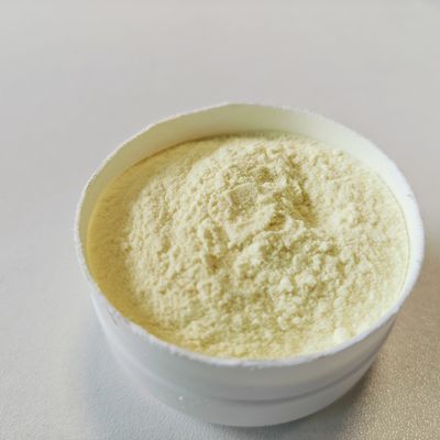 Gelbfarbenes Pulver Polyquaternium wasserlösliche Kationische Klimaanlage CAS Nr. 68610-92-4 bei Raumtemperatur gelagert.